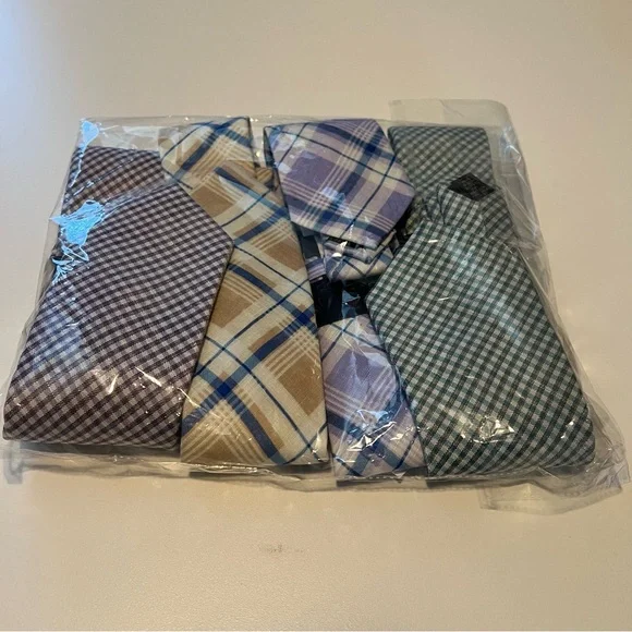 Tommy Hilfiger Men's Assorted Ties - Purple, Tan, Blue, Green - Picture 10 of 11